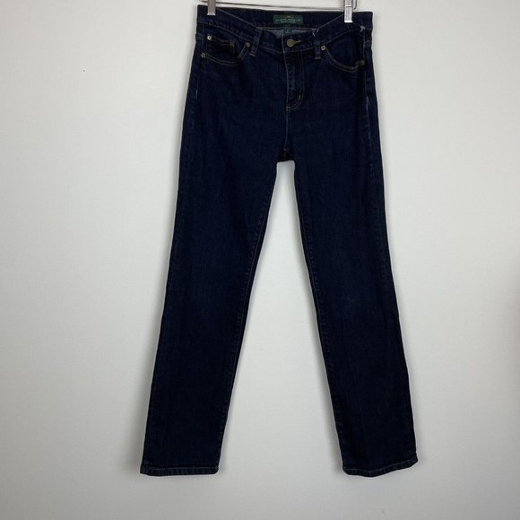 Lauren Ralph Lauren Denim - Lauren Ralph Lauren LRL Classic Straight Leg Dark Wash Jeans Size 8